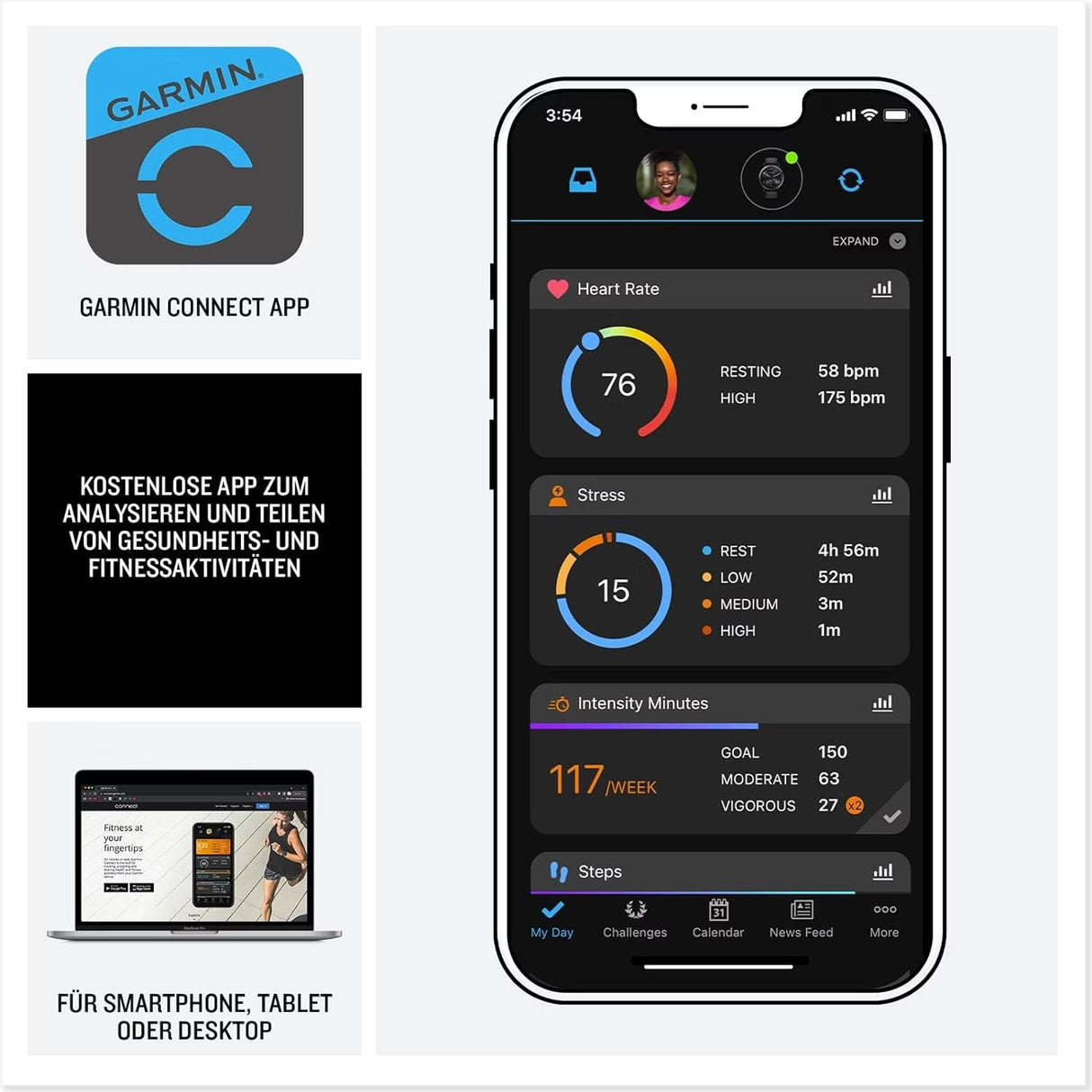 Garmin Venu 3S 41mm Elfenbein Gold